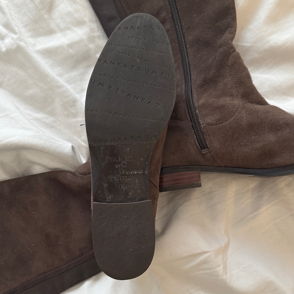 Ivanka Trump Dark Brown Over the Knee Boots - Picture 2 of 4